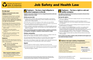 Job Safety and Health Law