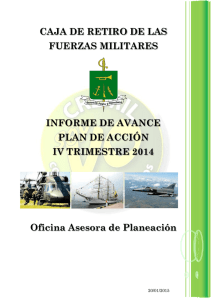INFORME DE AVANCE PLAN DE ACCION 4TO TRIM 2014