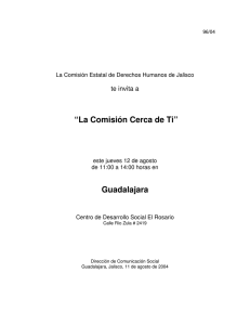 “La Comisión Cerca de Ti” Guadalajara