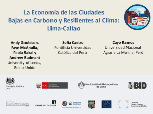 La Economía de las Ciudades Bajas en Carbono y Resilientes al