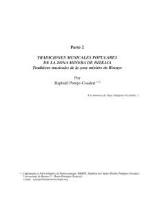 Parte 2 TRADICIONES MUSICALES POPULARES DE LA ZONA