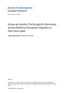 Europe as a Symbol: The Struggle for Democracy and the Meaning