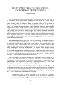 Henry James y Benito Pérez Galdós: encuentros y desencuentros