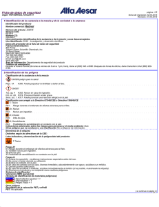 Ficha de datos de seguridad