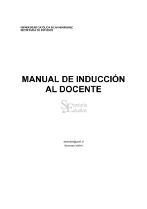 Manual de Inducción al Docente.