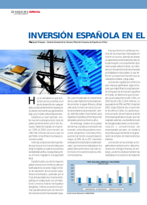Inversión española en el Perú. Por Javier Márquez. (Especial)