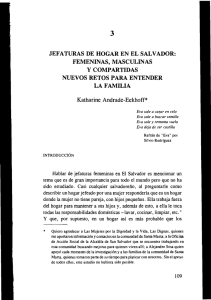 JEFATURAS DE HOGAR EN EL SALVADOR