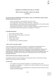 Prospecto - Agencia Española de Medicamentos y Productos