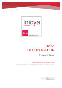 Data Deduplication e Hyper-V - TechNet Gallery
