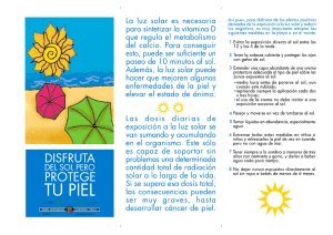 Disfruta del Sol pero protege tu piel