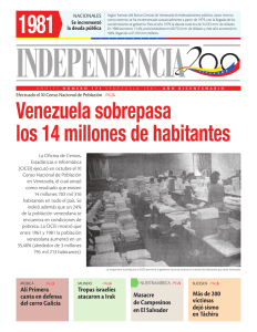 Venezuela sobrepasa los 14 millones de habitantes