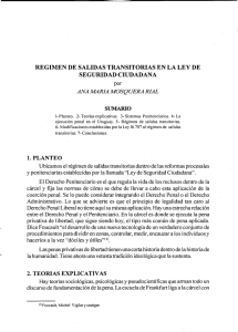 REGIMEN DE SALIDAS TRANSITORIAS EN LA LEY DE