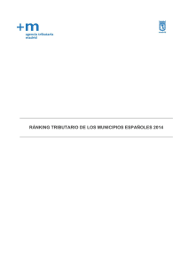 Ranking tributario de los municipios españoles 2014 PDF, 1 Mbytes