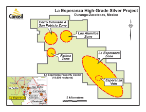 La Esperanza High-Grade Silver Project