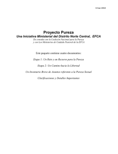 Proyecto Pureza - North Central District of the EFCA