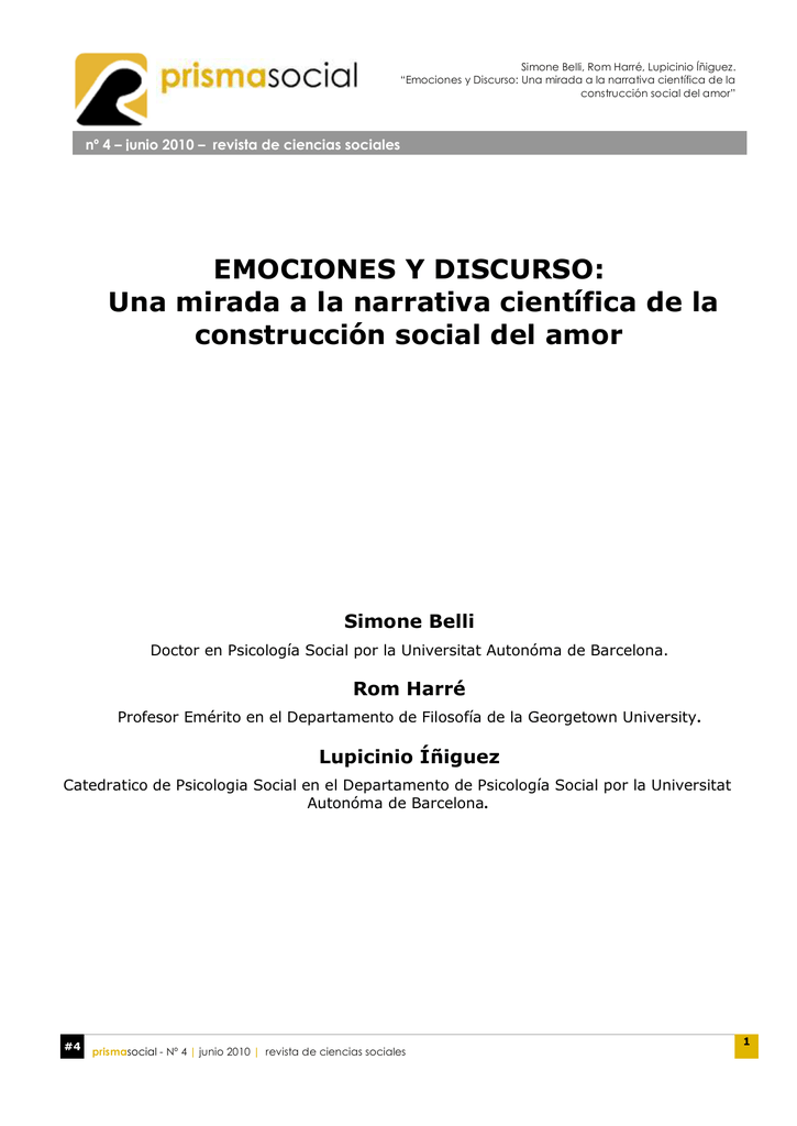 Emociones Y Discurso: Una Mirada A La Narrativa Científica De La