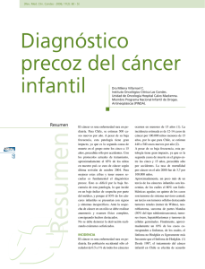 Diagnóstico precoz del cáncer infantil