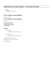 Departamento de Lengua Española > | Universidad de Granada D.ª