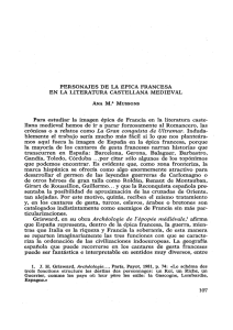 pdf Personajes de la épica francesa en la literatura castellana
