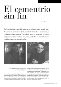 Roberto Bolaño esperó la muerte escribiendo una novela que le