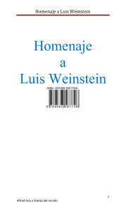 Homenaje a Luis Weinstein