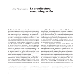 5. La arquitectura como integración, por Víctor Pérez Escolano