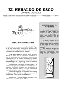 Heraldo de Esco. Nº01 - Asociación pro reconstrucción de Esco