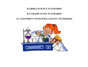 florida science standards k-5 grade