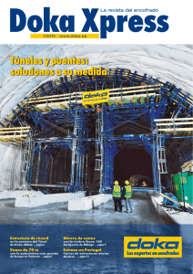 Túneles y puentes: soluciones a su medida