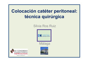 Colocación catéter peritoneal: técnica quirúrgica