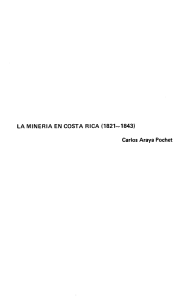 LA MINERA EN COSTA RICA (1821