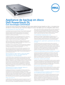 Appliance de backup en disco Dell PowerVault DL