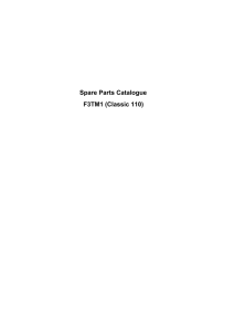 Spare Parts Catalogue F3TM1 (Classic 110)
