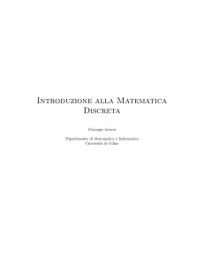 Introduzione alla Matematica Discreta