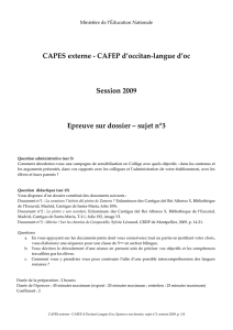 CAPES externe - CAFEP d`occitan