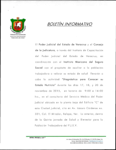 BOZE7/N /NFORMA r/ VO - Poder Judicial del Estado de Veracruz