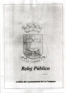 Page 1 Page 2 Page 3 RELOJ PÚBLlCO Cabildo del 18 de Mago