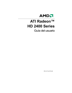 ATI Radeon HD 2600 Series User`s Guide