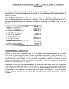 Análisis Municipalidad de Carlos tejedor a la