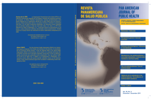 Revista Panamericana de Salud Publica / Pan