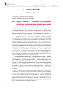 Orden de 6 de abril de 2015 - Boletín Oficial de la Región de Murcia
