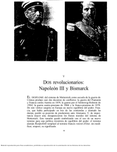 DOS revolucionarios: Napoleón III y Bismarck