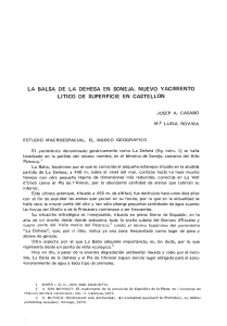 la balsa de la dehesa en soneja.` nuevo yacimiento