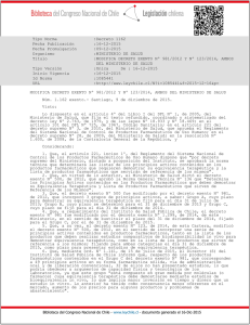 Decreto Exento MINSAL N°1162 - Instituto de Salud Pública de Chile
