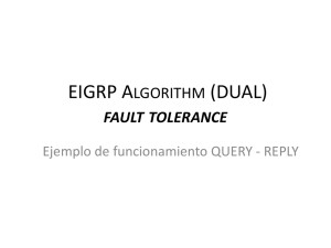 EIGRP Algorithm (DUAL) fault tolerance