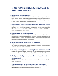 10 tips para diligenciar tu formulario en línea correctamente