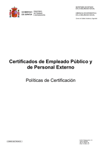 Certificados de Empleado Público y de Personal