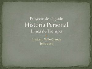 Proyecto de 2° grado Historia Personal Línea de Tiempo