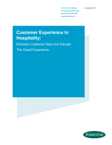 Customer Experience In Hospitality