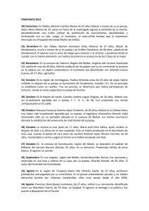 FEMICIDIOS 2012 34) Diciembre: En Chillán, Myriam Fuentes